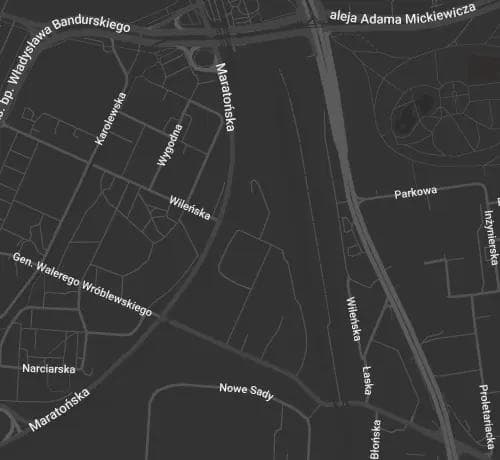 Mapa lokalizacji Auto Manufaktura ul. Wileńska 4/8, Łódź