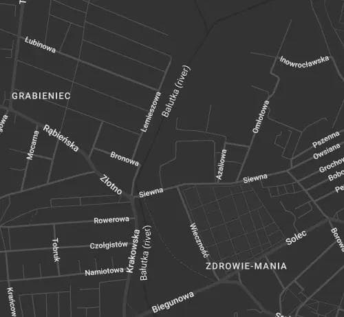 Mapa lokalizacji Auto Manufaktura ul. Siewna 15, Łódź
